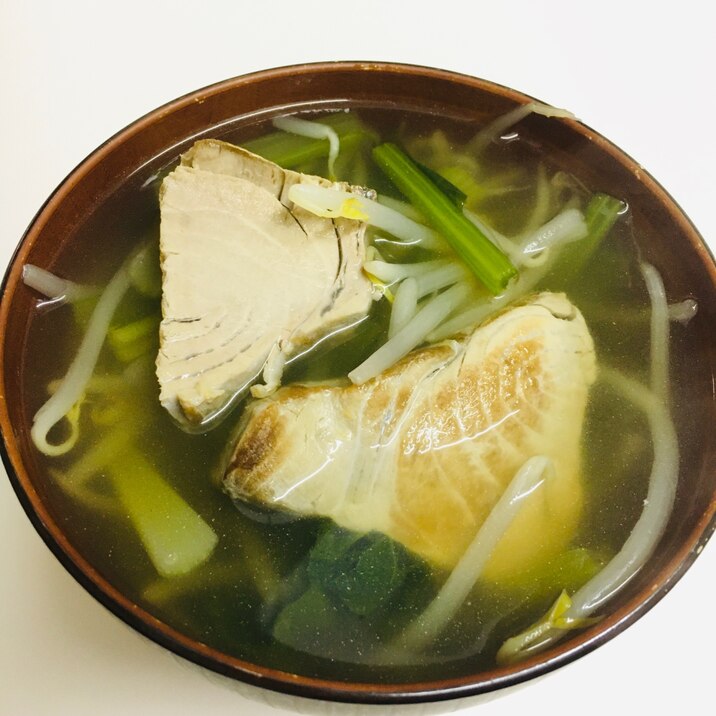 余ったお刺身で！魚と野菜の簡単スープ